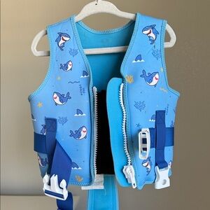 Blue Shark Unisex Kids Swim Vest (S)